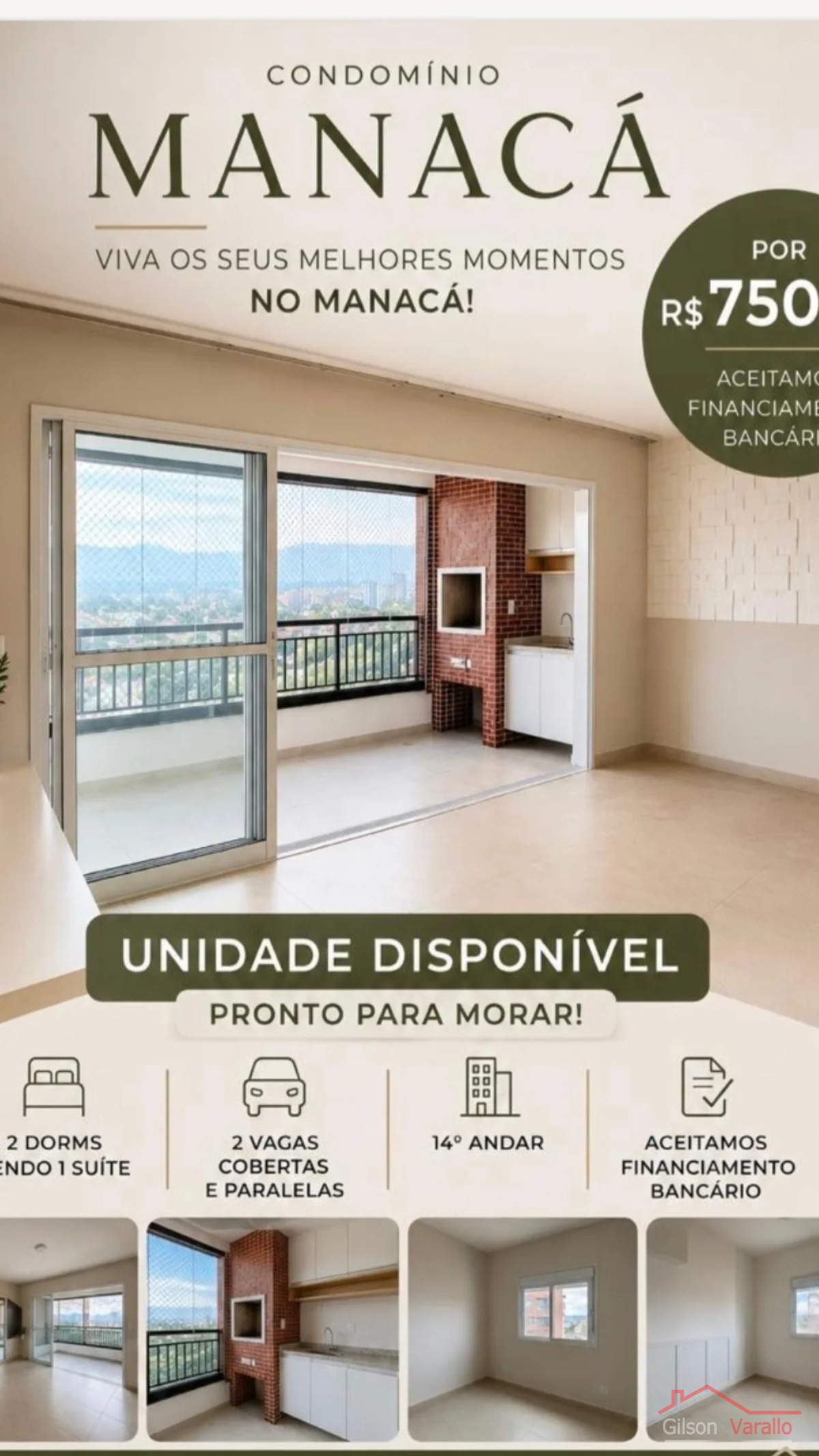 Apartamento, 2 quartos, 75 m² - Foto 2